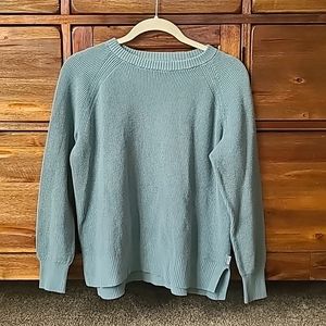 Light Blue Eddie Bauer Women's Knit Sweater
